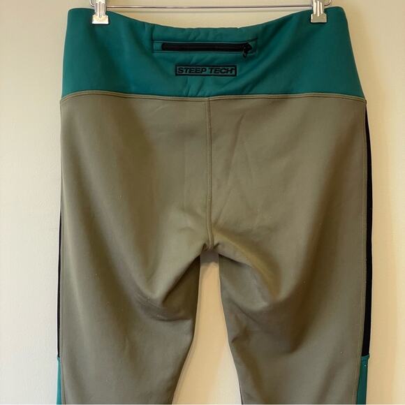 The North Face XL black green leggings athletic outdoor gorpcore sporty casual - Picture 5 of 9
